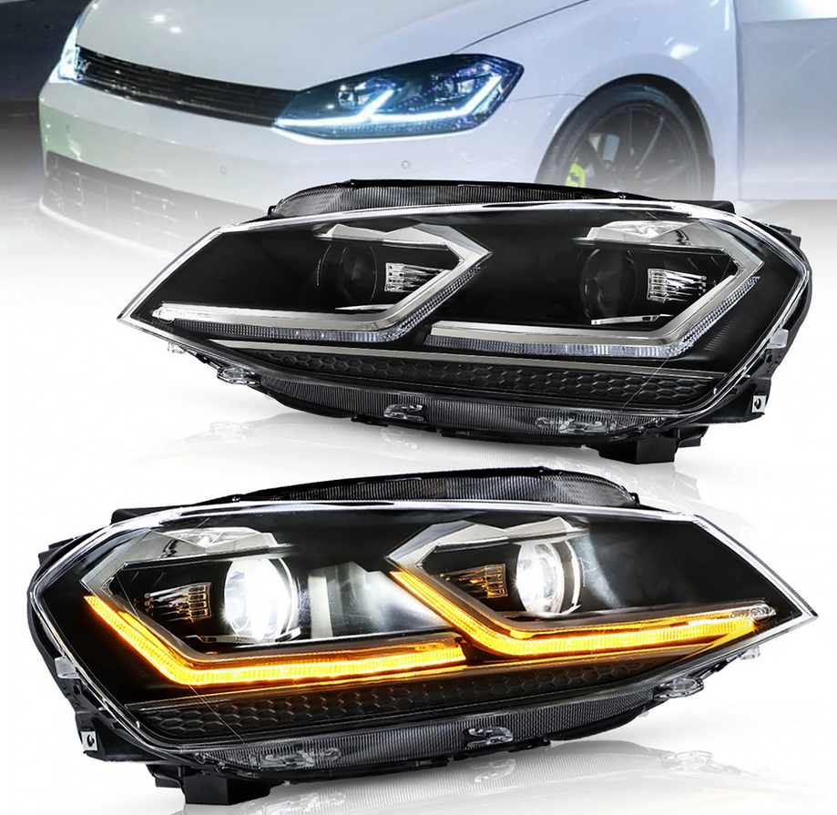 12-16 Volkswagen Golf MK7 Vland Full LED Projector strålkastare [E-mark] - 2