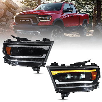 19-24 Dodge Ram 1500 VLAND Full-LED strålkastare med startanimation