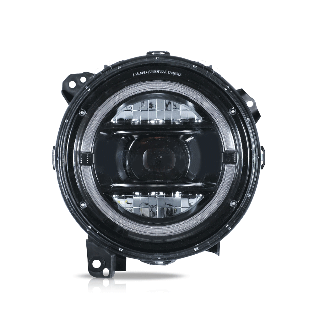 VLAND 18 och framåt Jeep Wrangler JL JLU JT Rubicon Full-LED strålkastare med startanimation - 2