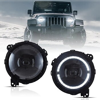 VLAND 18 och framåt Jeep Wrangler JL JLU JT Rubicon Full-LED strålkastare med startanimation
