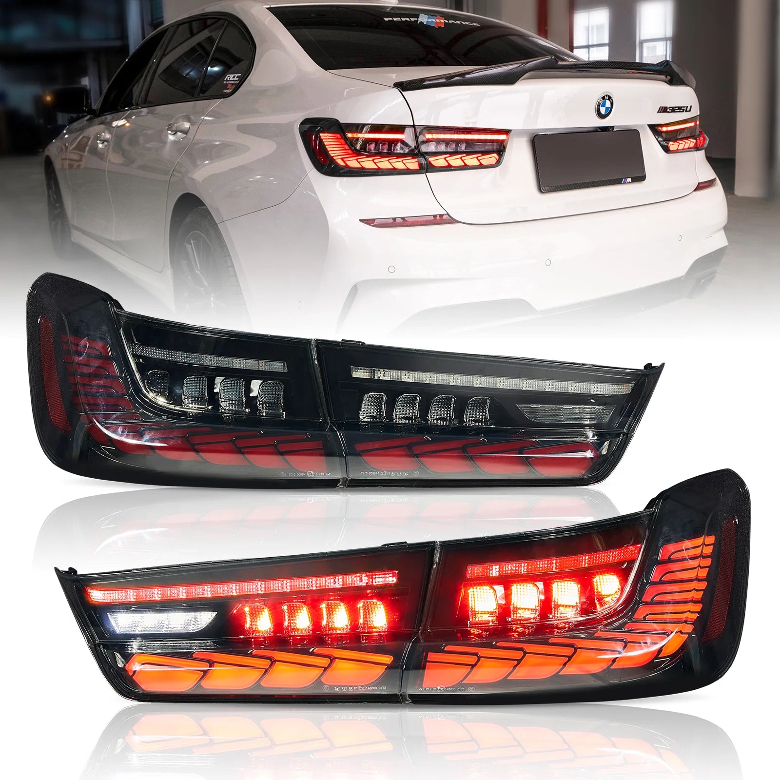 18-24 BMW 3 serie sjunde generationen G20/G28/G80 VLAND OLED bakljus med sekventiell blinkers [E-märkt] - 15