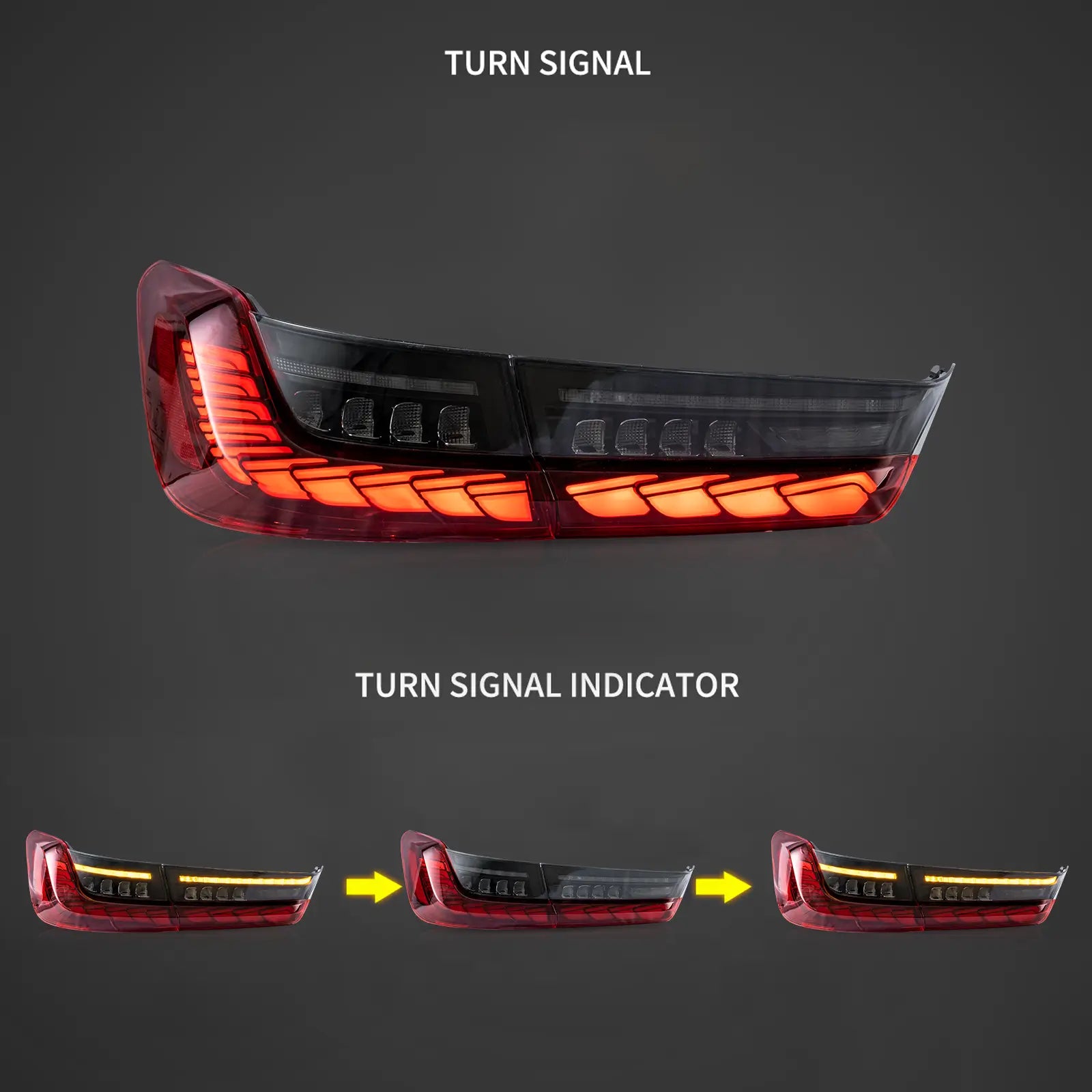 18-24 BMW 3 serie sjunde generationen G20/G28/G80 VLAND OLED bakljus med sekventiell blinkers [E-märkt] - 4