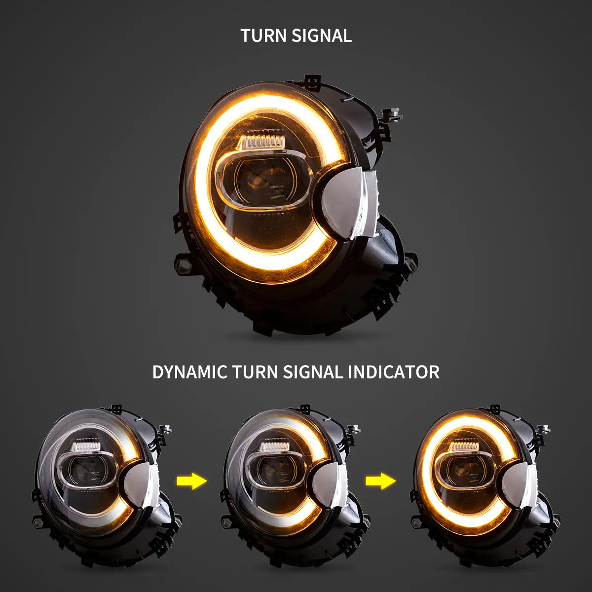 07-15 Mini Cooper R55 R56 R57 R58 R59 Vland LED Projector strålkastare[E-mark] - 5