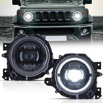 19-23 Suzuki Jimny Vland Full LED Dual Beam Projector Upgrade strålkastare med Start-up animation