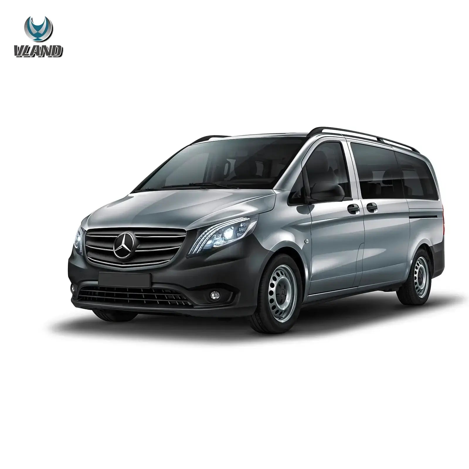 16-23 Mercedes Benz Metris / Vito 3th Gen (W447) Vland LED Matrix strålkastare Black [E-mark] - 9