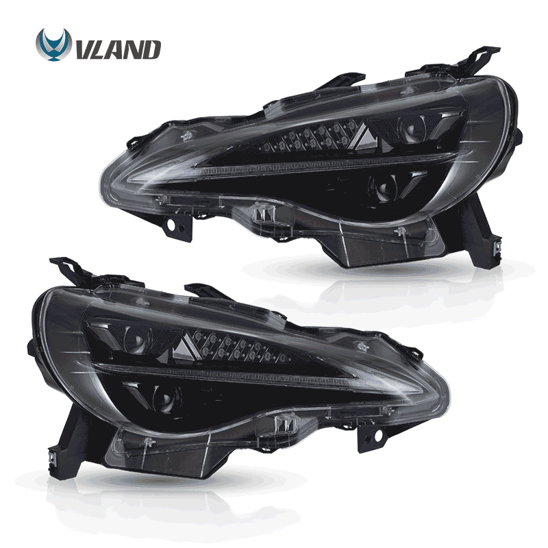 12–21 Toyota 86/GT86, Subaru Brz, Scion Frs Vland Upgrade Full LED Dual Beam Projector strålkastare - 2