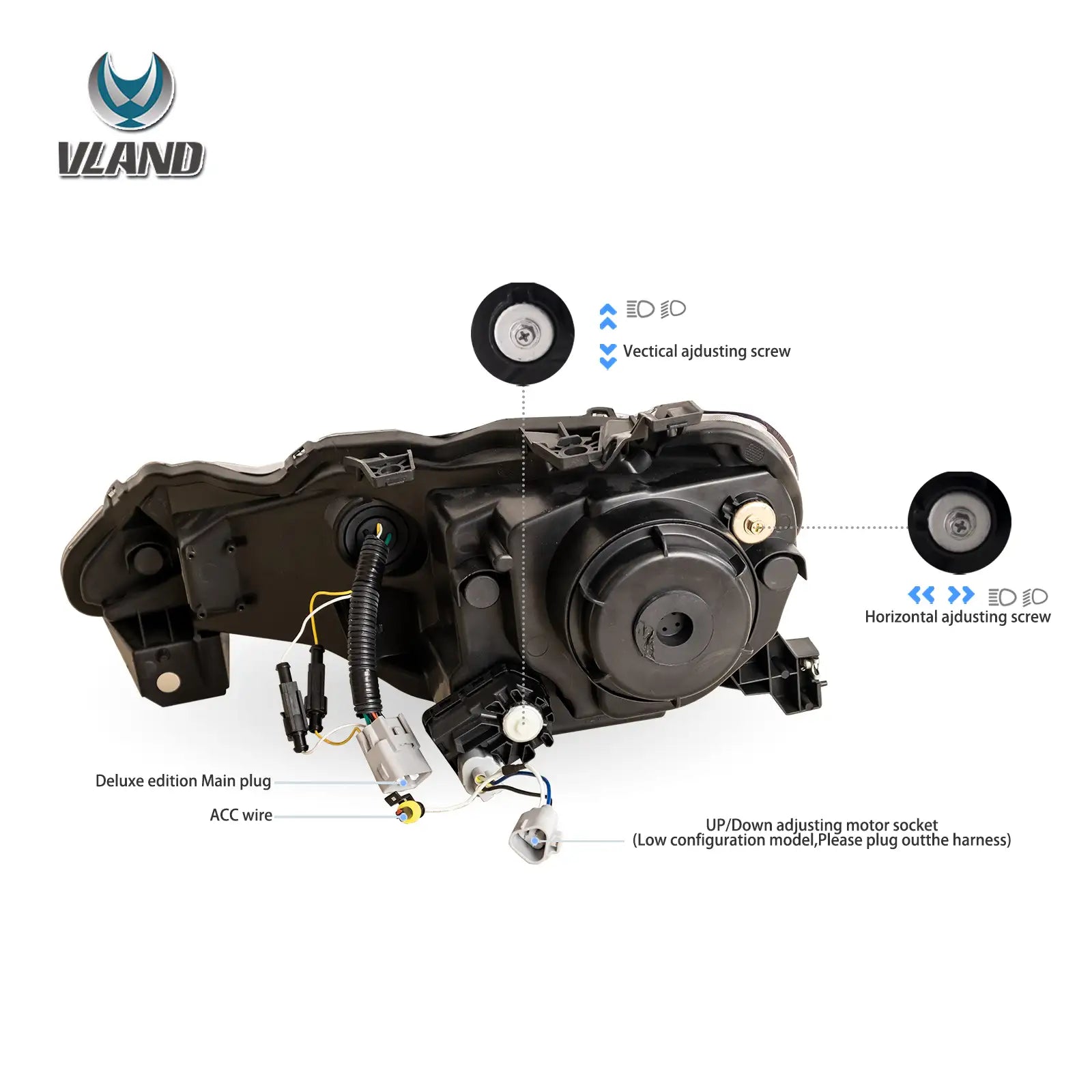 12–21 Toyota 86/GT86, Subaru Brz, Scion Frs Vland Upgrade Full LED Dual Beam Projector strålkastare - 5