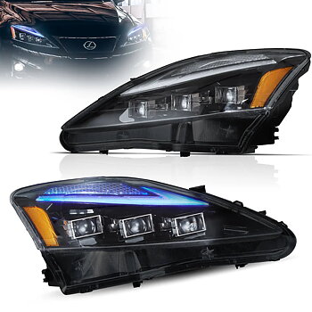06-12 Lexus IS250/IS250C/IS350/IS220d & 08-14 ISF(XE20) Vland Matrix Projector strålkastare med Blue DRL