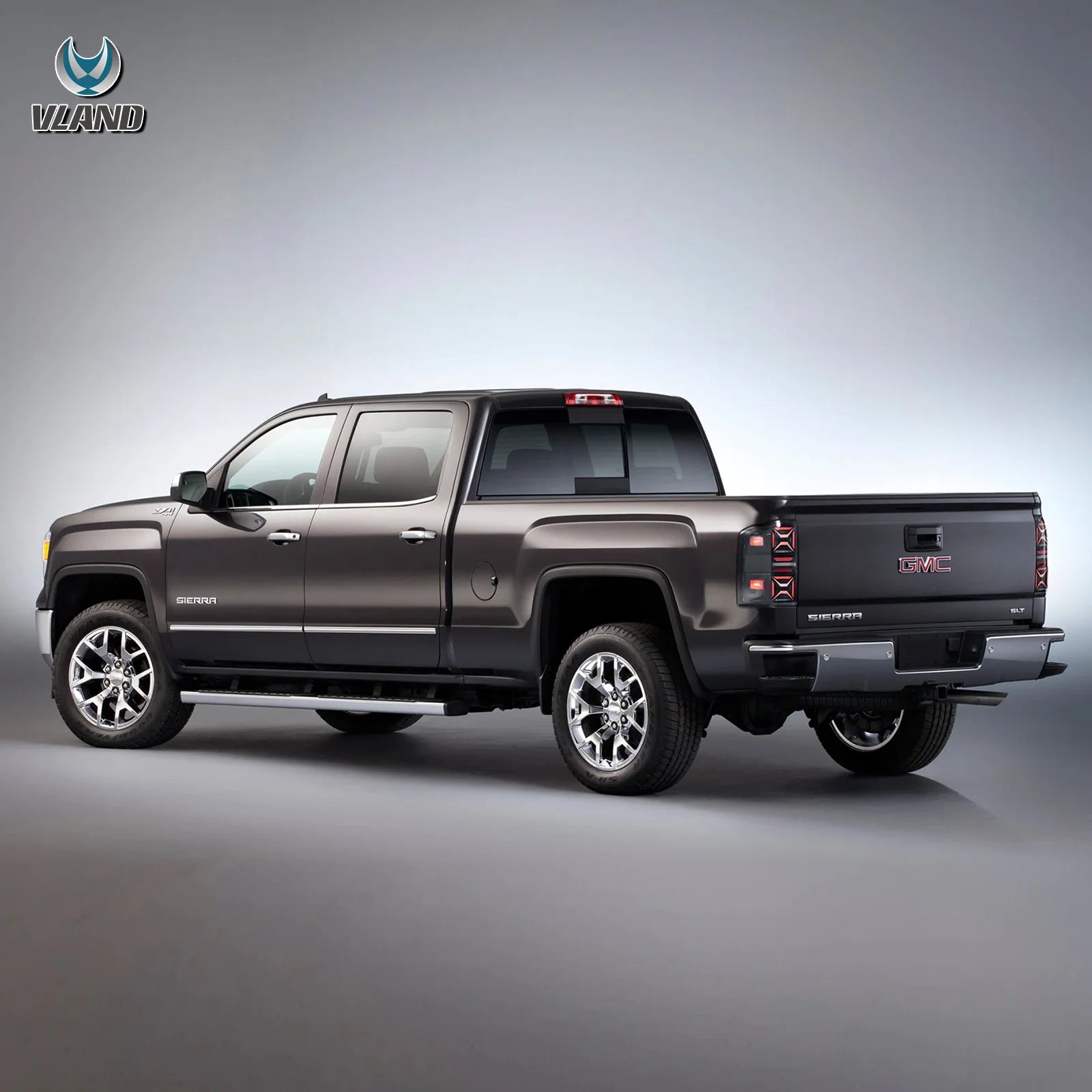 07-13 Chevrolet Silverado 1500 2500HD 3500HD & 07-14 GMC Sierra (Denali) 3500HD Dually Vland LED III bakljus med Red Turn Signal Clear - 2