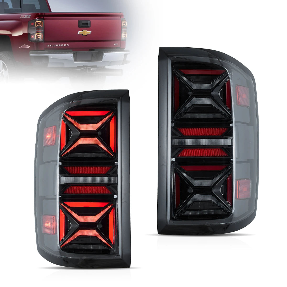 14-18 Chevrolet Silverado Vland III LED bakljus med Dynamic Welcome Lighting