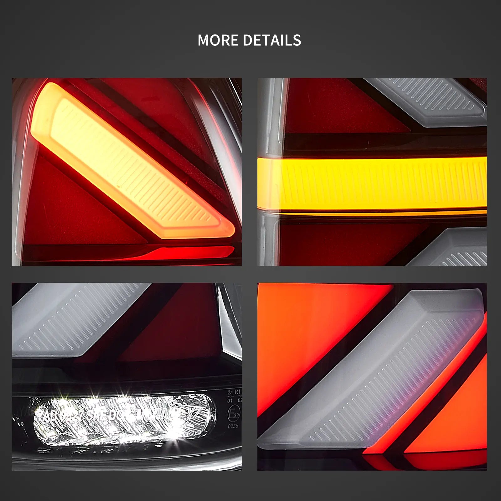 07-13 Mini Cooper (R56 R57 R58 R59) Vland II LED bakljus med Amber sekventiell blinkers [E-mark] - 4