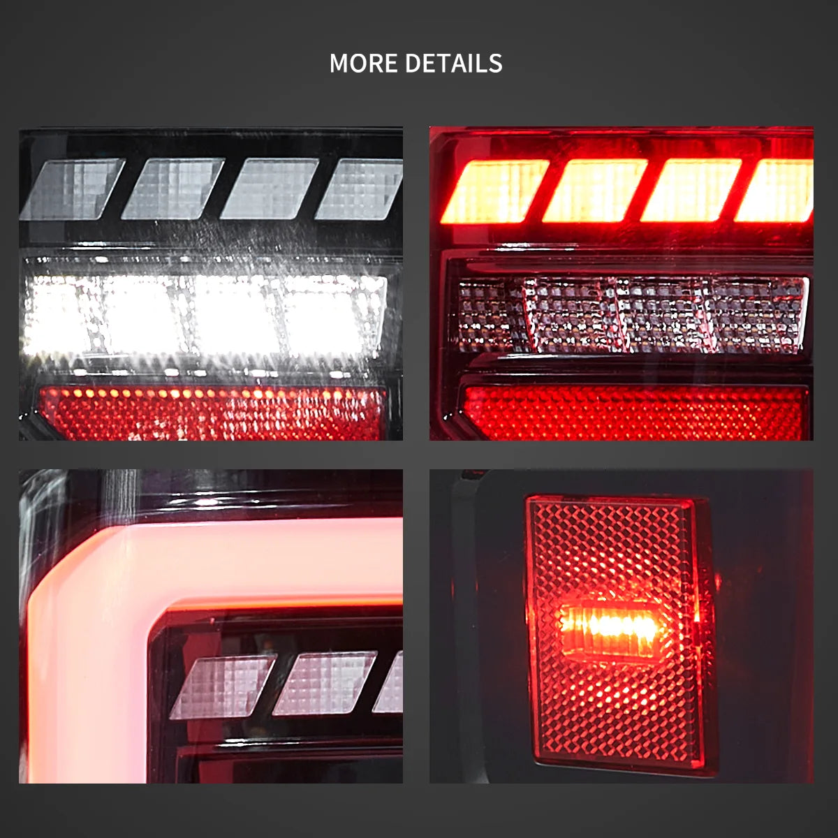 07-13 Chevrolet Silverado 1500 2500HD 3500HD 07-14 Sierra (Denali) 3500HD Dually Vland LED bakljus med Dynamic Welcome Lighting Clear - 5