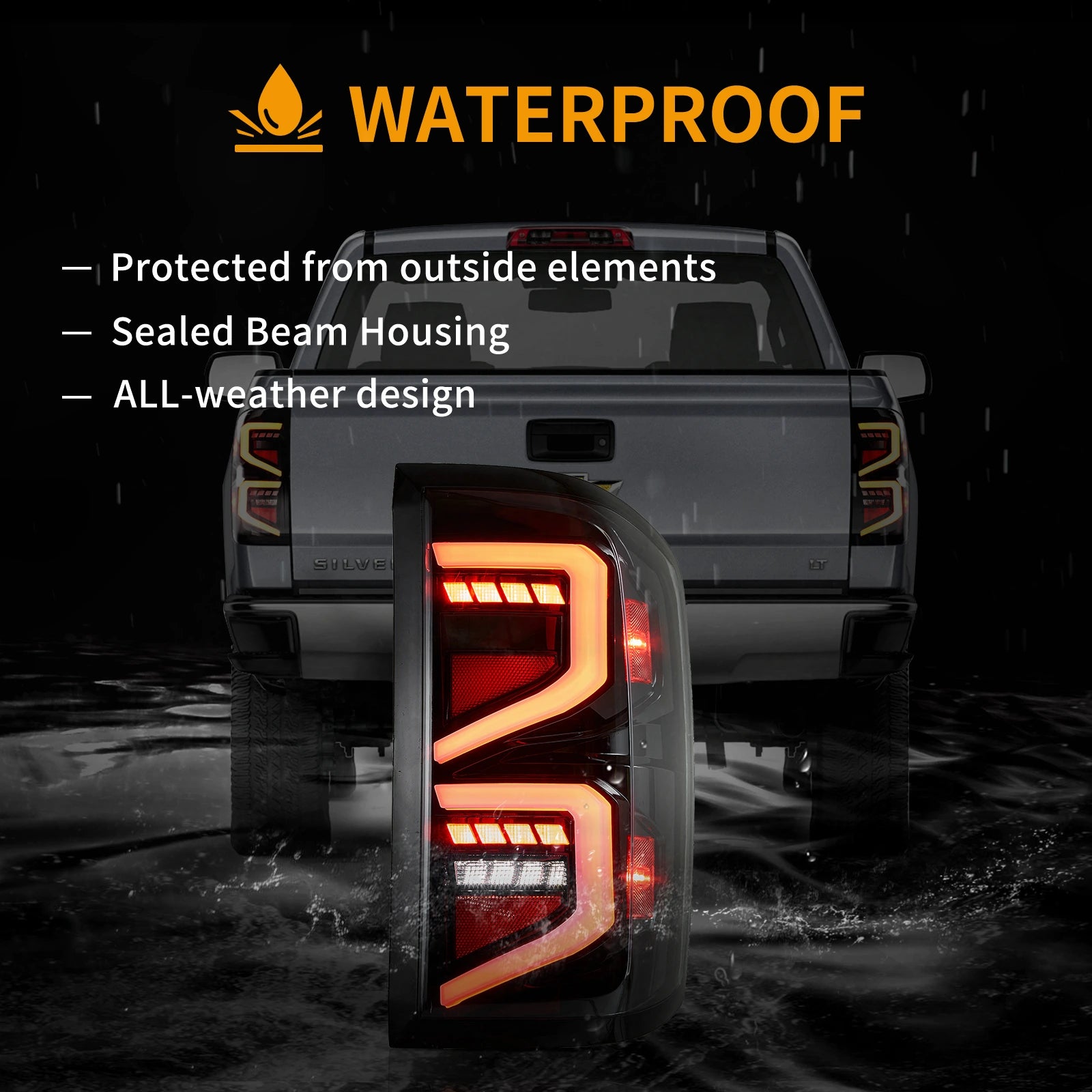 14-18 Chevrolet Silverado Vland LED bakljus med Dynamic Welcome Lighting - 10