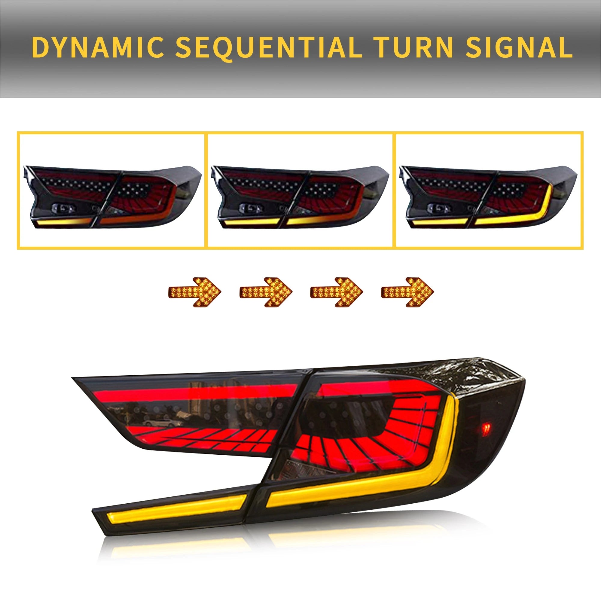 VLAND Carlamp LED bakljus för Honda Accord 10th Gen 2018-2021 - 3