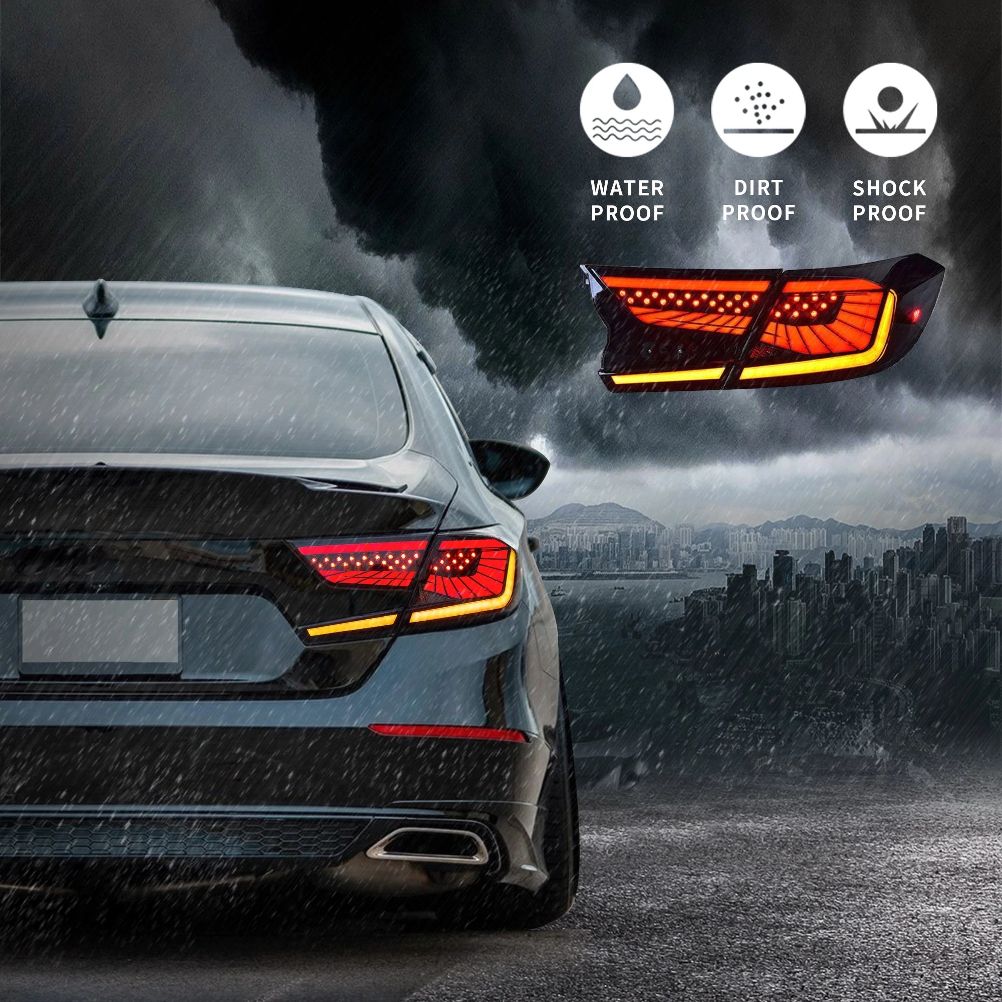 VLAND Carlamp LED bakljus för Honda Accord 10th Gen 2018-2021 - 7