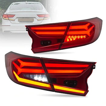 VLAND Carlamp Full LED bakljus för 10th Gen Honda Accord 2018-2021