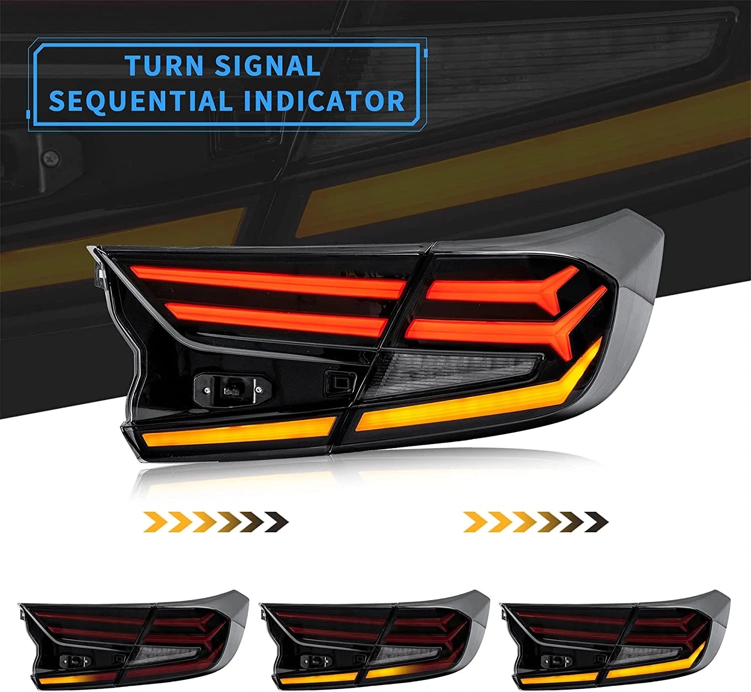 VLAND Carlamp Full LED bakljus för 10th Gen Honda Accord 2018-2021 - 3