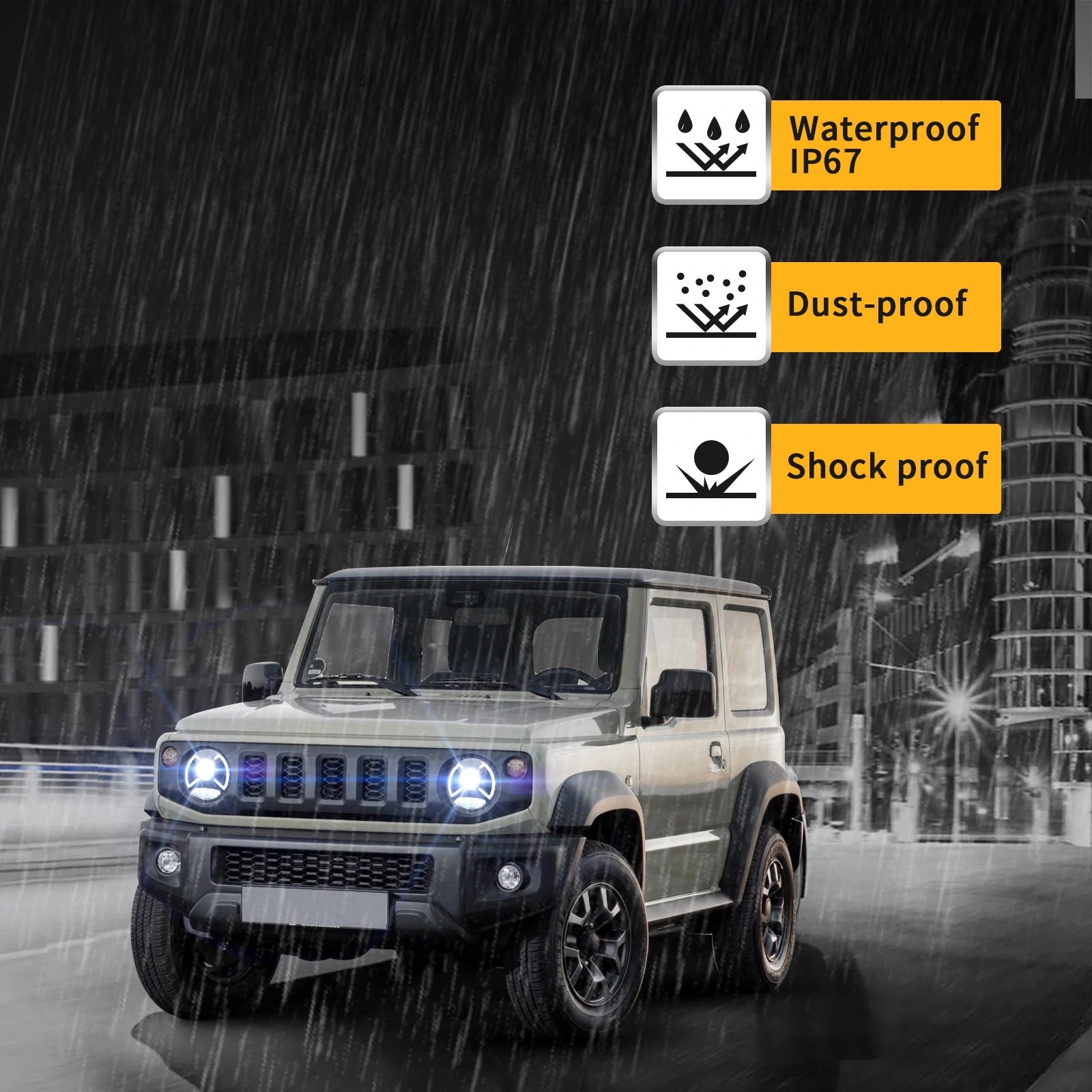 VLAND Carlamp LED Projector strålkastare för Suzuki Jimny 2019-2023 - 7