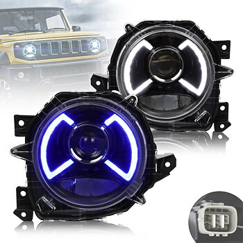 VLAND Carlamp LED Projector strålkastare för Suzuki Jimny 2019-2023