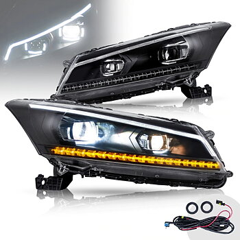 VLAND Carlamp Dual Beam strålkastare för Honda Accord 2008-2012