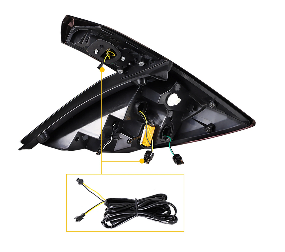 16-21 Honda Civic 10th Gen Hatchback and Type R Vland LED bakljus [E-mark] med Amber Turn Signal - 6