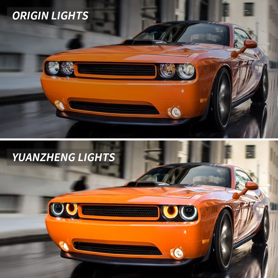 VLAND strålkastare och bakljus för Dodge Challenger 2008-2014 - 9