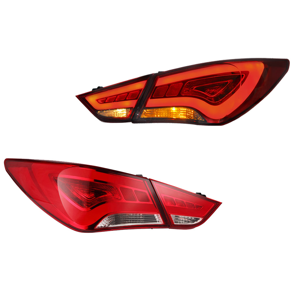 VLAND Carlamp Full LED bakljus för Hyundai Sonata 6th Gen Sedan 2011-2014 ABS, PMMA, GLASS Material - 2