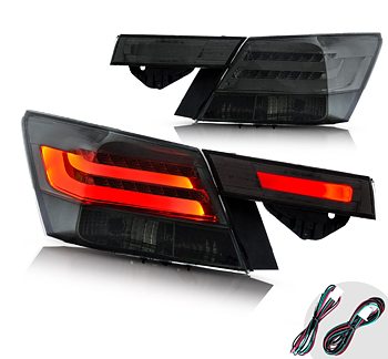 VLAND Carlamp 4PCS LED bakljus för Honda Accord Inspire 8th Gen Sedan 2008-2012(Not för Coupe)