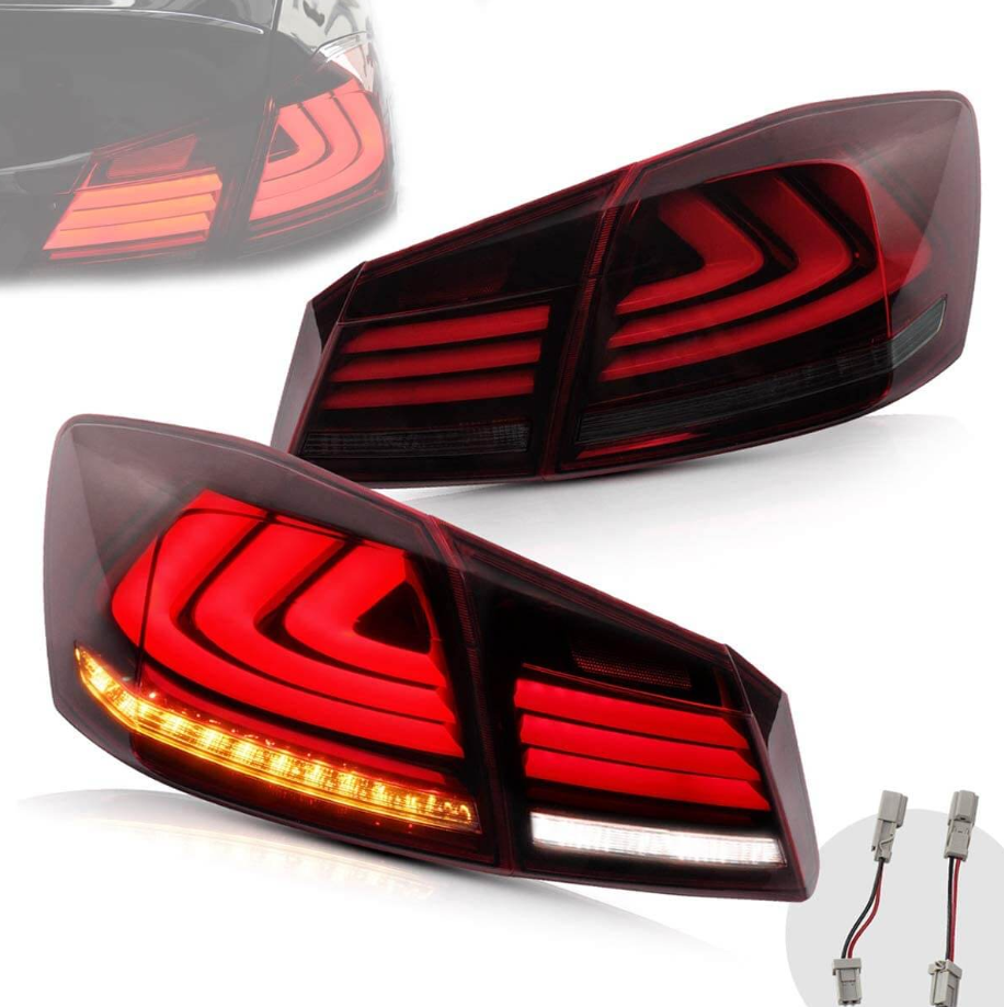 VLAND Full LED Sequential bakljus för Honda Accord 2013-2015 ABS PMMA GLASS Material - 3