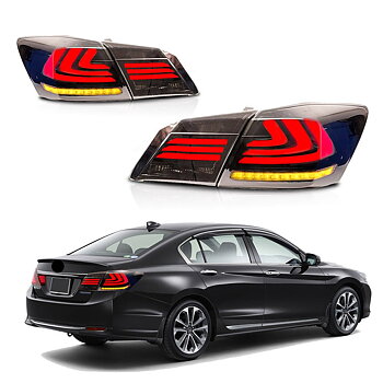 VLAND Full LED Sequential bakljus för Honda Accord 2013-2015 ABS PMMA GLASS Material