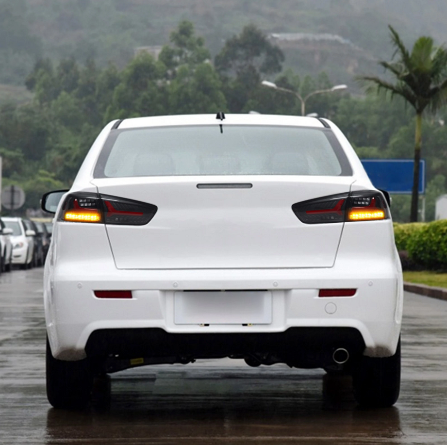 VLAND LED bakljus för Mitsubishi Lancer EVO X 2008-2018 med sekventiell blinkers - 7
