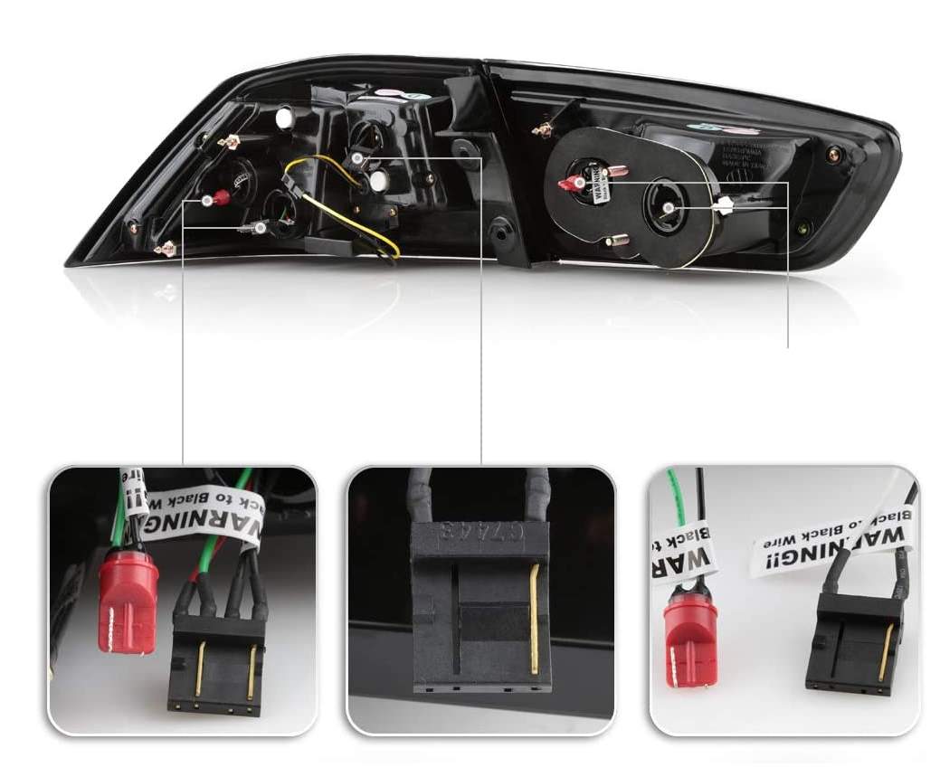VLAND LED bakljus för Mitsubishi Lancer EVO X 2008-2018 med sekventiell blinkers - 5