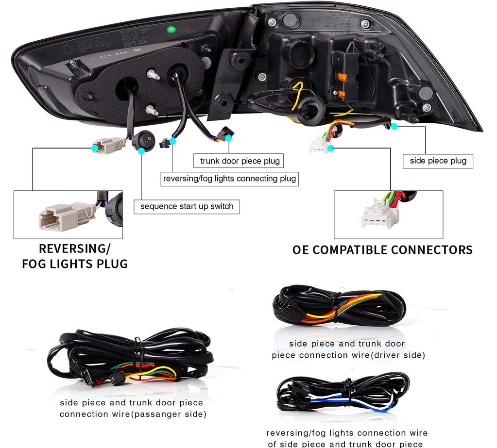 08-17 Mitsubishi Lancer & EVO X Vland III LED bakljus med Dynamic Welcome Lighting - 6