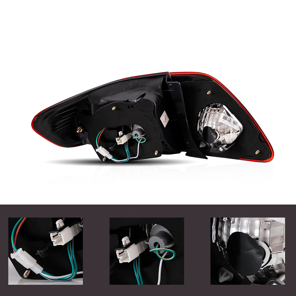 VLAND Carlamp bakljus för Toyota Corolla 2008-2011 ABS, PMMA, GLASS Material(Fit för American Models) - 7