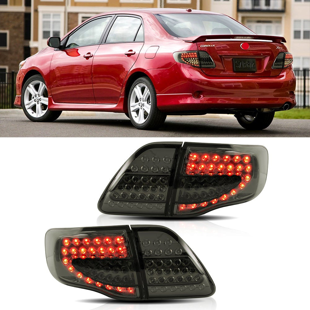 VLAND Carlamp bakljus för Toyota Corolla 2008-2011 ABS, PMMA, GLASS Material(Fit för American Models) - 2