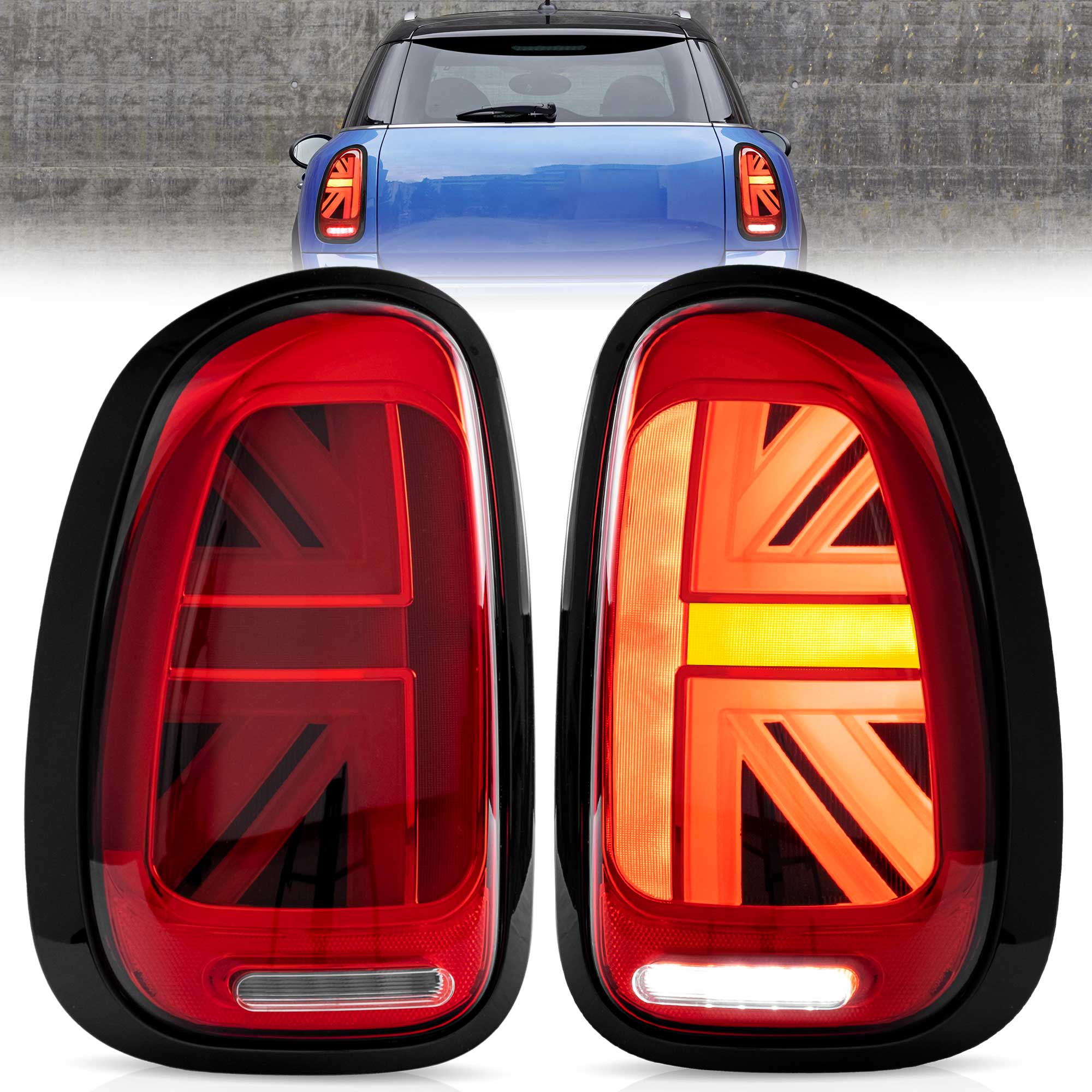 10-16 Mini Cooper Countryman R60 Vland LED bakljus med Dynamic Welcome Lighting [E-mark] - 4