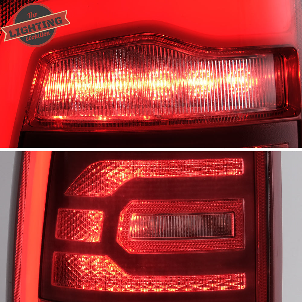 VLAND Full-LED bakljus för Dodge Ram 1500 2009-2018 (röd sekventiell blinkerss) - 9