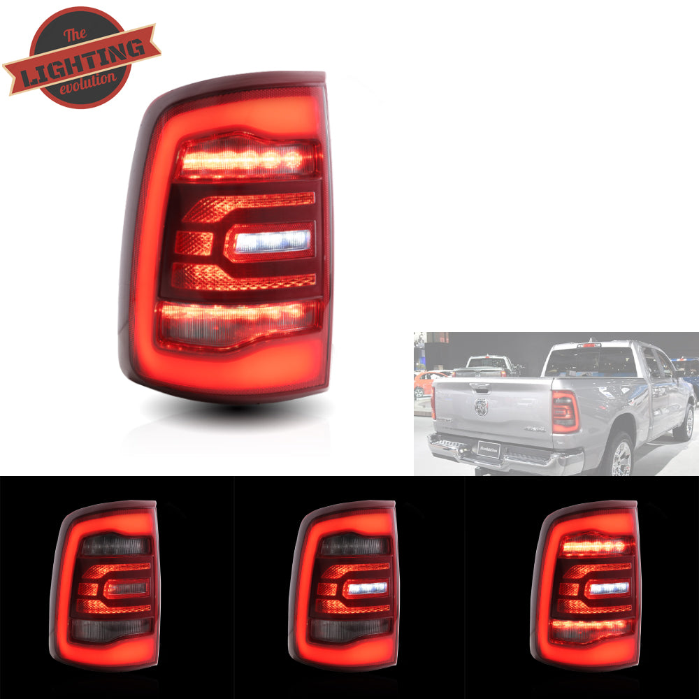 VLAND Full-LED bakljus för Dodge Ram 1500 2009-2018 (röd sekventiell blinkerss) - 4