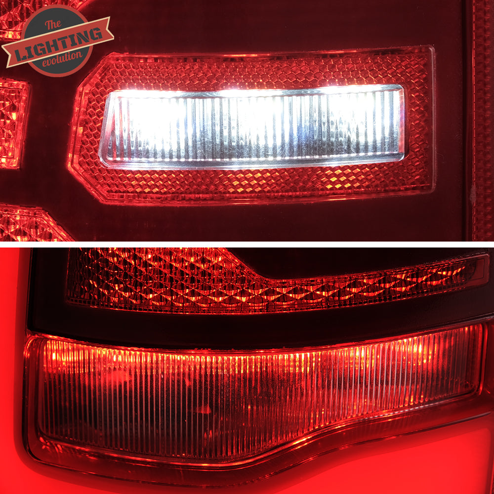 VLAND Full-LED bakljus för Dodge Ram 1500 2009-2018 (röd sekventiell blinkerss) - 8