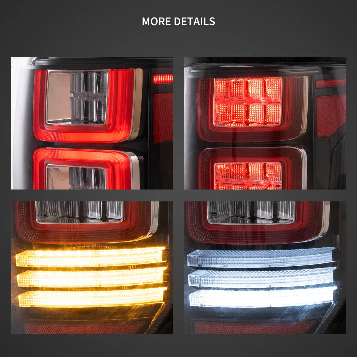 09-14 Ford F150 12th Gen (P415) Vland bakljus med Amber sekventiell blinkers - 6