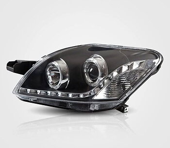 VLAND Carlamp Projector strålkastare för Toyota Vios 2008-2013 (Bulbs Not Included)