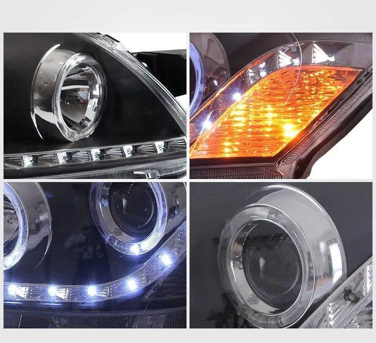 VLAND Carlamp Projector strålkastare för Toyota Vios 2008-2013 (Bulbs Not Included) - 4