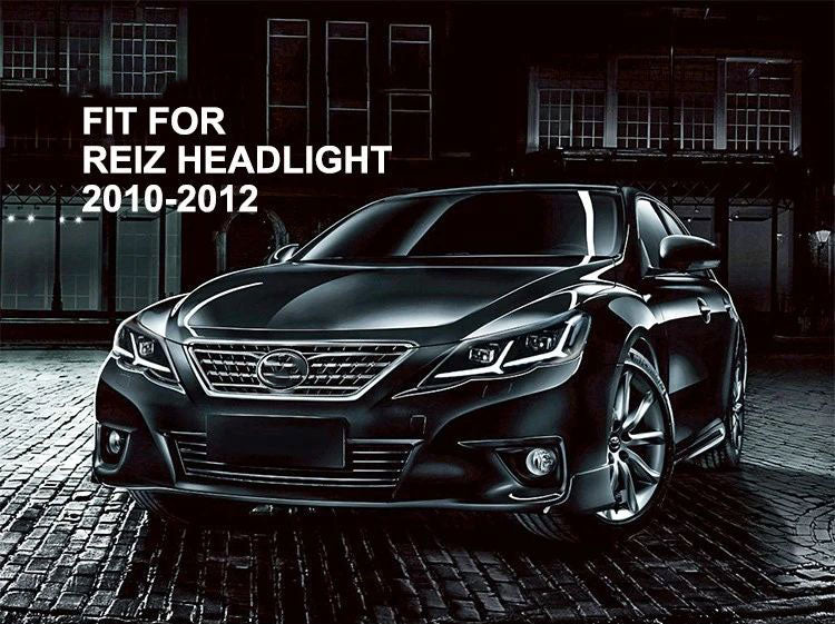 VLAND Carlamp LED strålkastare för Toyota Reiz Mark X 2010-2013 w/Sequential Indicator - 4