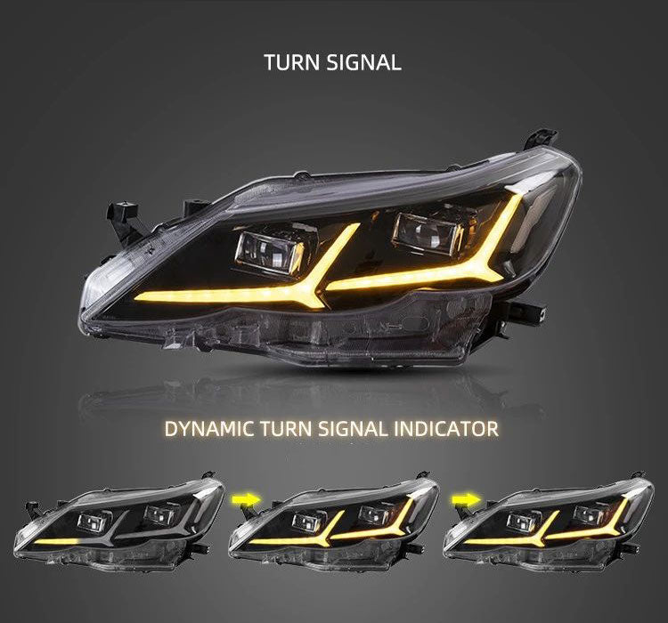 VLAND Carlamp LED strålkastare för Toyota Reiz Mark X 2010-2013 w/Sequential Indicator - 8