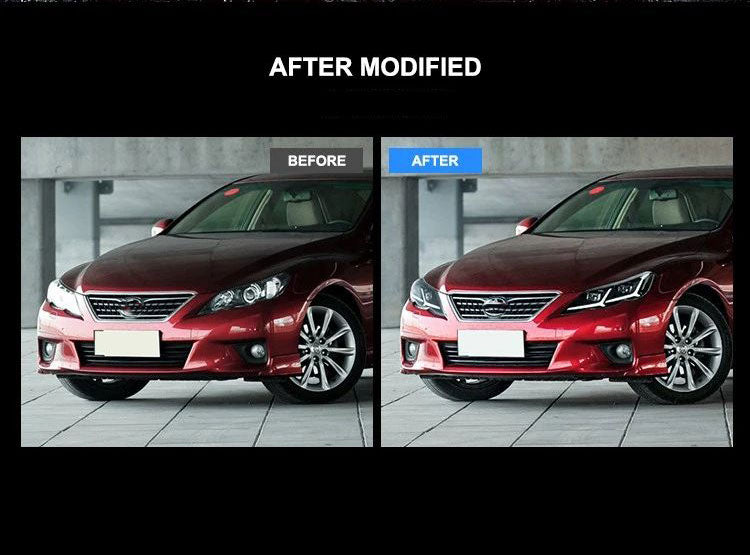 VLAND Carlamp LED strålkastare för Toyota Reiz Mark X 2010-2013 w/Sequential Indicator - 5