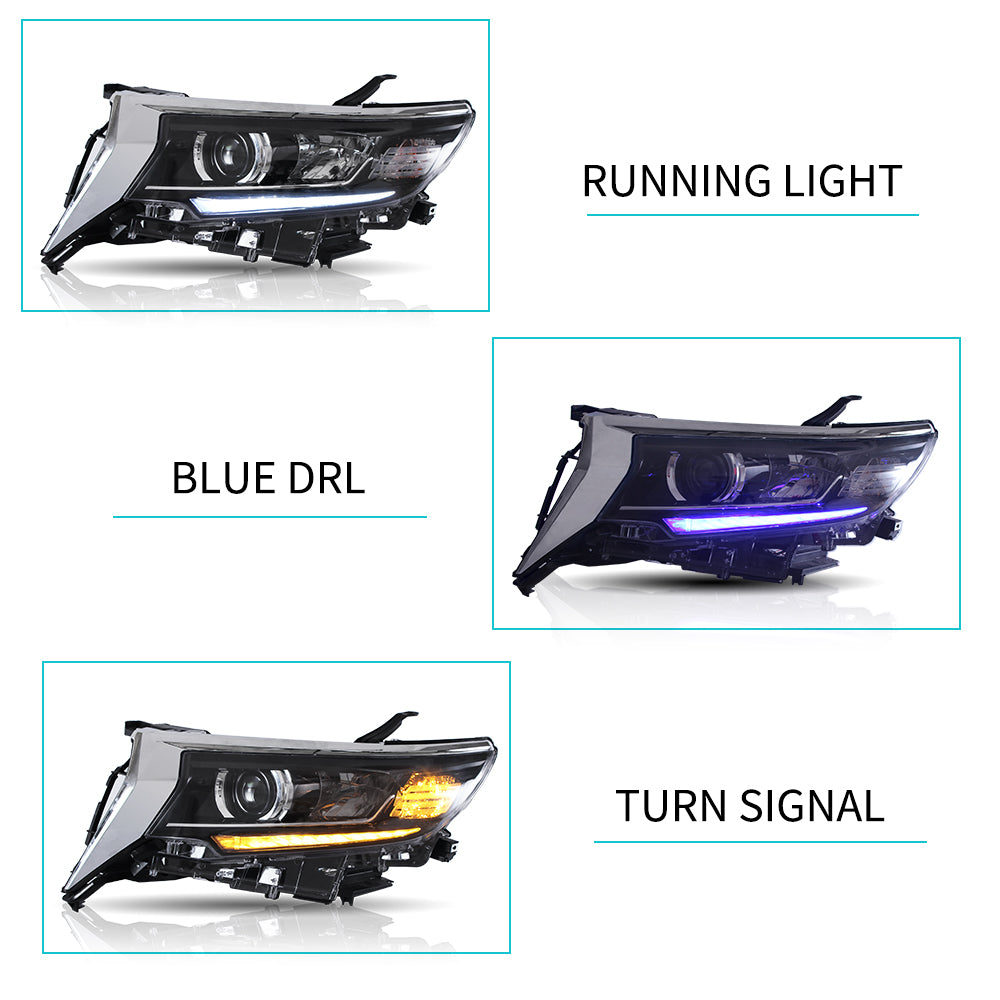 VLAND Carlamp LED Projector strålkastare för Toyota Land Crusier Prado 2016-2021 | Vland - 7