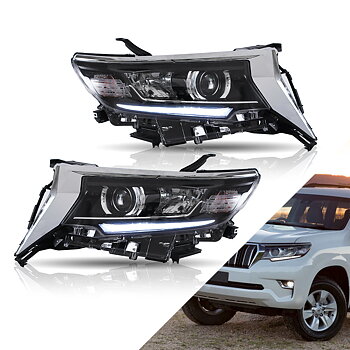 VLAND Carlamp LED Projector strålkastare för Toyota Land Crusier Prado 2016-2021 | Vland