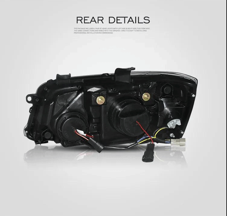 VLAND Carlamp LED Projector strålkastare för Toyota Highlander 2001-2007(Fit för US Models) - 3