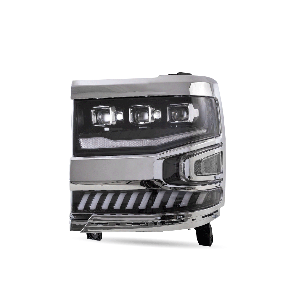 VLAND Carlamp Full LED Projector strålkastare för Chevrolet Silverado 1500 2016-2018 med LED lens dual beam - 14