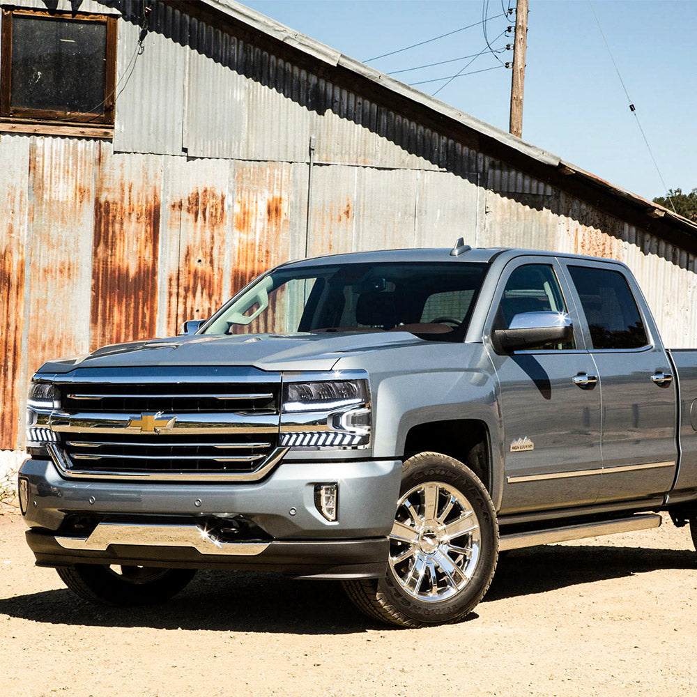 VLAND Carlamp Full LED strålkastare med Halo Light för Chevrolet Silverado 1500 2016-2018 - 10